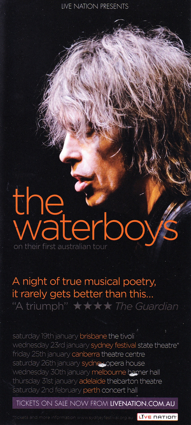 waterboys tour australia